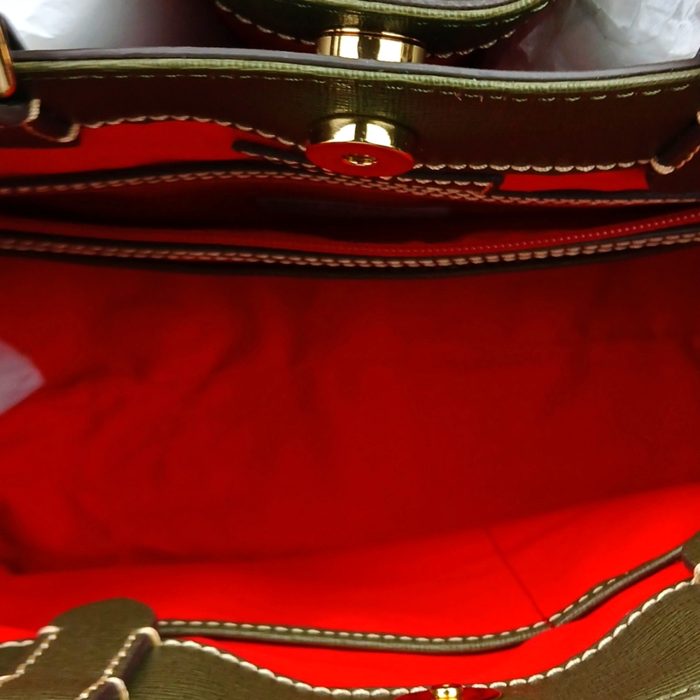 Dooney & Bourke Saffiano Brenna Satchel - Picture 6 of 10